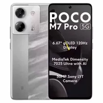 Celular Xiaomi Poco M7 Pro 5G 256GB / 8GB Ram / Dual Sim / Tela 6.67 / 50MP - Prata (Global)