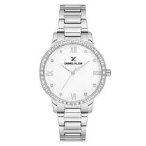 Relogio Analogico Feminino Daniel Klein DK.1.12727-1 Premium Ladies / Pulseira de Aco Inoxidavel - Prata