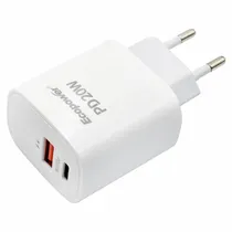 Carregador Tomada Ecopower EP-7038 USB 3.0 / Type-C / 20W - Branco  Carregador ...