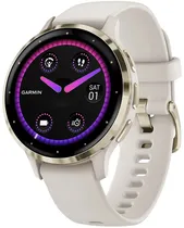 Relógio GPS Garmin Venu 3S 010-02785-04 - Soft Gold/Ivory