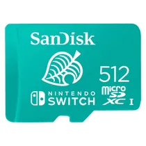 Cartão de Memória Micro SD Sandisk Nintendo Switch 512GB 100MBS - SDSQXAO-512G-GNCZN