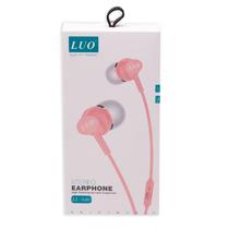 Fone de Ouvido Luo Stereo Earphone LU-940 - Rosa