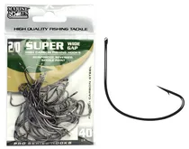 Anzol Marine Sports Super Wide Gap Black Nickel 2/0 com 40 Pçs