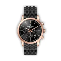 Relógio Analógico Masculino Daniel Klein Exclusive DK.1.12459-5 - Rosa Ouro e Preto