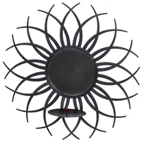 Suporte de Vela de Parede com Espelho 31CM