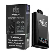 Pod Descartável Sex Addict Black S280 Banana Ice 28.000 Puffs