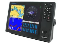 Onwa KM-12C GPS Marítimo, Sonda, Mapas Brasil Navionics Platinum+, Tela de 12 Polegadas. (Transducer Vendido A Parte)