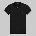 Polo Ralph Lauren Dama Remera Cuello Polo Damas s/M L Negro/Blanco