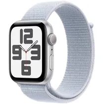 Apple Watch Se 2 44MM GPS MXET3LL/A Aluminum Silver/Sport Loop Blue Cloud