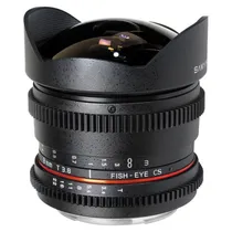 Lente Cine Samyang Nikon VDSLR 8MM T/3.8 II Fish e