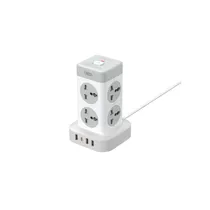 Filtro de Linha Xo WL21 2M (8 Tomadas + 3 USB-A + 1 USB-C) White