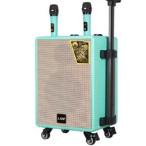 Parlante Lige 8 Vintage 8" 1800W/2 Microfones - Green