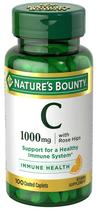 Vitamina C Natures Bounty 1000MG With Rose Hips (100 Capsulas)