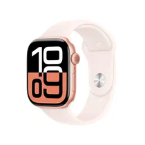 Apple Watch Series 10 42MM MWW H3AM/ A / Rose Gold Alumínio / Pulseira Sport Band Tamanho p/ M