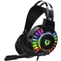 Headset Gaming Satellite AE-306 com USB para PC - Preto