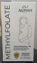 All Ways Medical Pre Energy Methylfolate Complemento Nutricional 60 Cápsulas 450MG Plastico 60 Caps Blanco