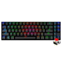 Teclado Gamer Mecanico Redragon K599-KRS Deimos Wireless / Red / Ingles - Preto