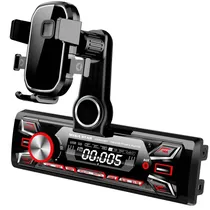 Autoradio Mega Star CDX400BT FM com Suporte para Celular - Preto