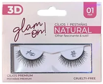 Cílios Postiços Glam-On Natural 3D/82 - 1 Par