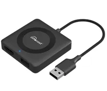 Adaptador Sem Fio Multimedia Ottocast Carplay Car TV Mate Max USB-A HDMI, Preto
