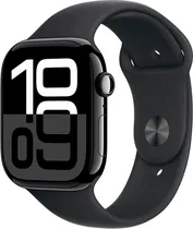 Apple Watch S10 (GPS+Cell) Caixa Alumínio Jet Black 46MM Pulseira M/L Sport Band Black