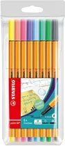 Caneta Fineliner Stabilo Point 88 0.4 MM 88/8-01 (8 Cores)