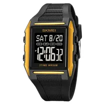 Relógio Masculino Digital Skmei 2257 GDBK Ouro Preto