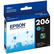 Cartucho de Tinta Epson T206 220 para Impressora Epson Expression XP-2101 - Cyan