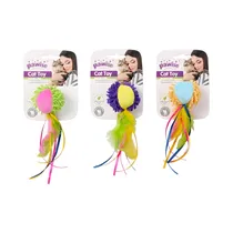 Juguete para Mascota Pawise 28298 Meow Meow Life Peluche de Pelota Esponjosa Con Plumas Surtido 1 Pieza