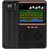 Console Portátil Game Box Q18 SK-18 de 3" de 500 Jogos com Carregador Portátil - Preto (Inglês/Chinês)