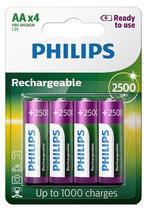 Pilha Recarregavel AA Philips R6B4RTU25/97 (4 Unidades)