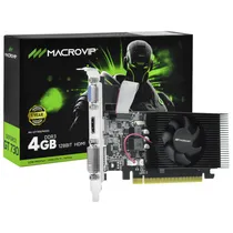 Placa de Vídeo Macrovip 4GB Geforce GT730 DDR3 - Low Profile MV-GT730LP4GD3