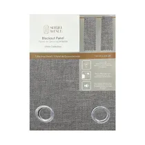 Cortina Opaca Soho Linen Collection Pbllingra 132 X 228 CM Grafito