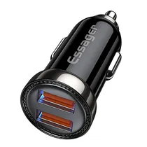 Carregador Veicular Essager ECC2Q-WL0A Dual USB 18 W - Preto