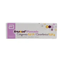 Pomada Iruxol Colagenasa Cloranfenicol, É Indicado para A Limpeza de Lesões de Pele: Feridas, Escaras e Fissuras.
