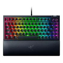 Teclado Razer Blackwidow V4 USB Mec RGB Preto RZ03-05000200-R 3U1