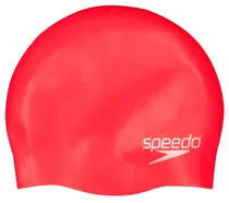Touca de Natação Speedo Junior Plain Flat Silicone 8-709931959 - Vermelho