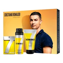 Kit Perfume + Body Spray + Gel de Banho Corporal Cristiano Ronaldo Discover - Masculino - 100ML + 150ML + 150ML