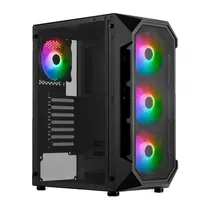 Gabinete Gamdias Aura GC1 Mid-Tower Argb Black 4 Fan