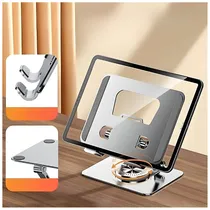 Soporte p/Notebook Metal 360 Giratorio