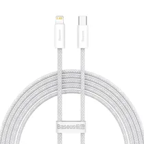 Cabo USB-C A Lightning Baseus CALD000102 Dynamic 20 W - Branco 2 Metros