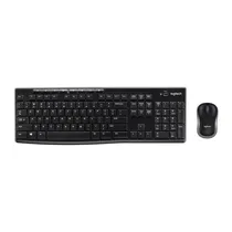 Kit Teclado e Mouse Logitech MK370 920-012063 Sem Fio Espanhol - Preto