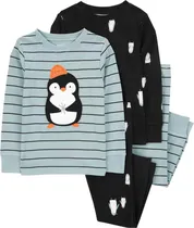 Pijama Carter's Pinguim 1R492810 - Masculino (4 Peças)