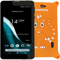 Tablet Advance Prime PR5850 7" 3G + Capa Protetora Laranja – Preta