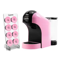 Cafeteira Elétrica Quanta Pure Flavour QTCMC50 - 1400W - 1L - 3 Em 1 - 220V - Rosa - com Porta Capsula