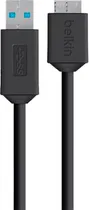 Cabo Belkin F3U166BT03 BLK USB 3.0 para Micro-USB - Preto