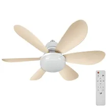 Ventilador Sate A-F27409 Techo c/Lampara 30W Marron Claro  Ventilador ...