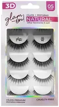 Cílios Postiços Glam-On Natural 3D/44 - 5 Pares