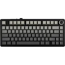 Teclado Gamer Mecânico Aula F75 75% RGB Sem Fio Red/Blue Switch - Black (Inglês)
