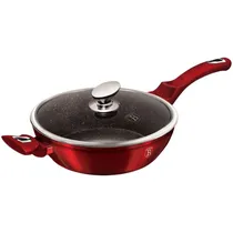 Wok Berlinger Haus Vermelho com Tampa 28CM
